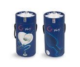 Gplug Large Ocean Blue 3.9 cm Rechargeable Anal Plug Butt Plugs - Vibrating